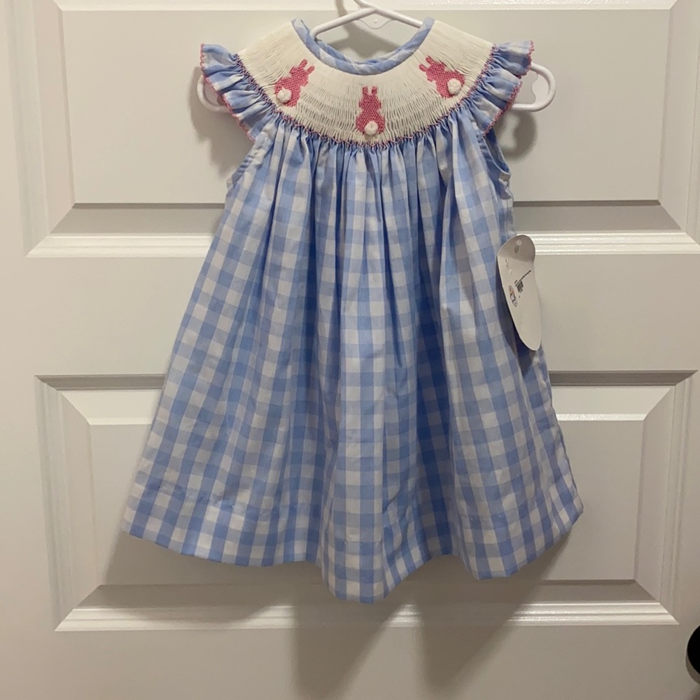 Southern Smocked, Smocked Easter Dress! NWT size 12 M!